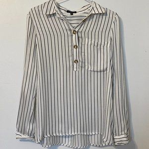 Striped Button-up Top
